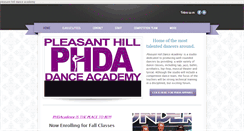 Desktop Screenshot of phdanceacademy.com