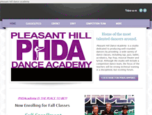 Tablet Screenshot of phdanceacademy.com
